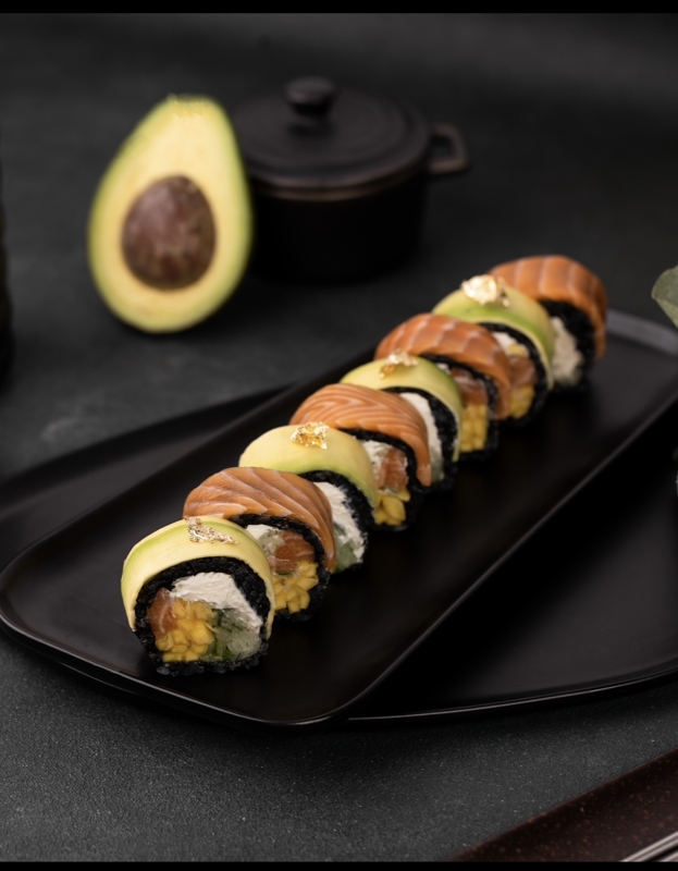 Black Gold Salmon roll